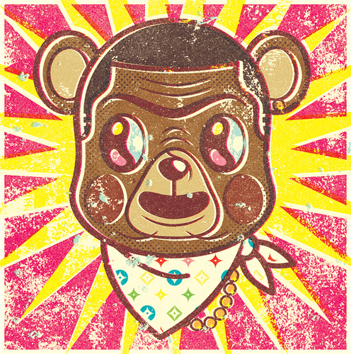 Kanye West Bear Background